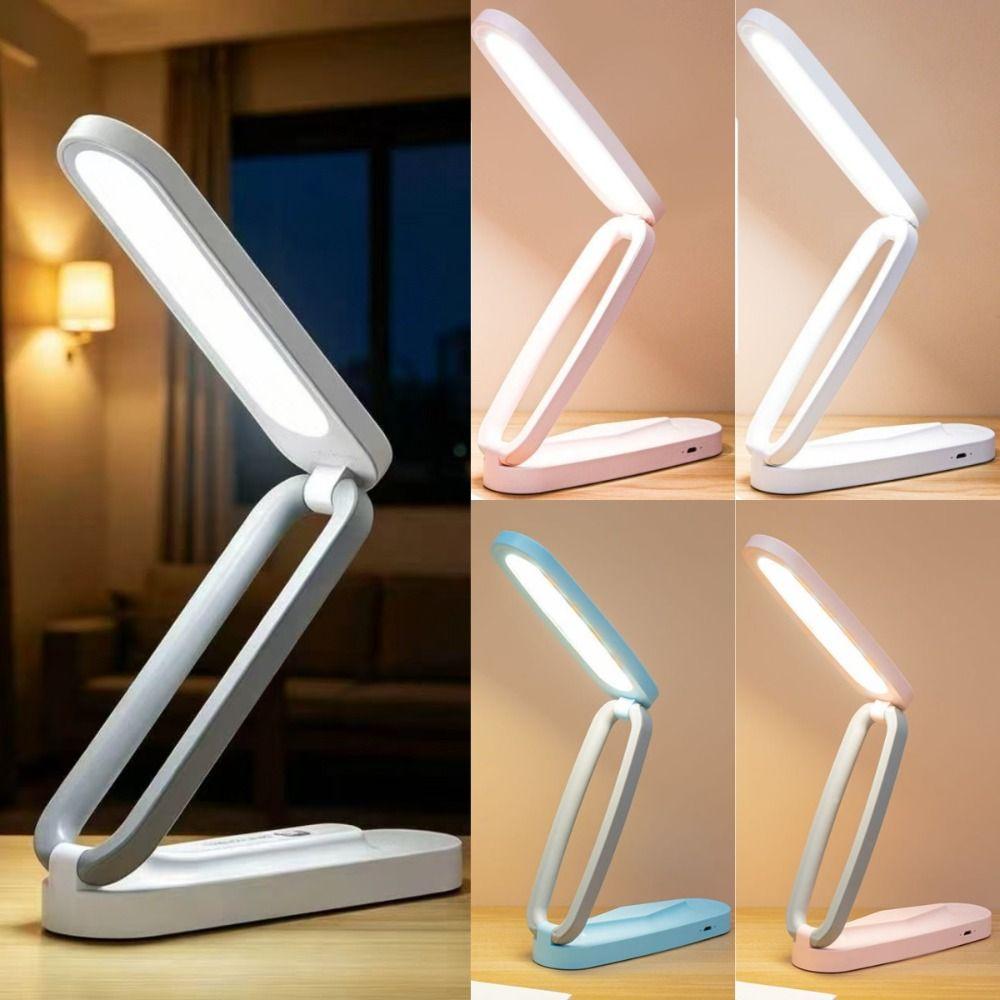 Portable Three-Fold Night Light Eye Protection Touch Control Desk Lamp Students