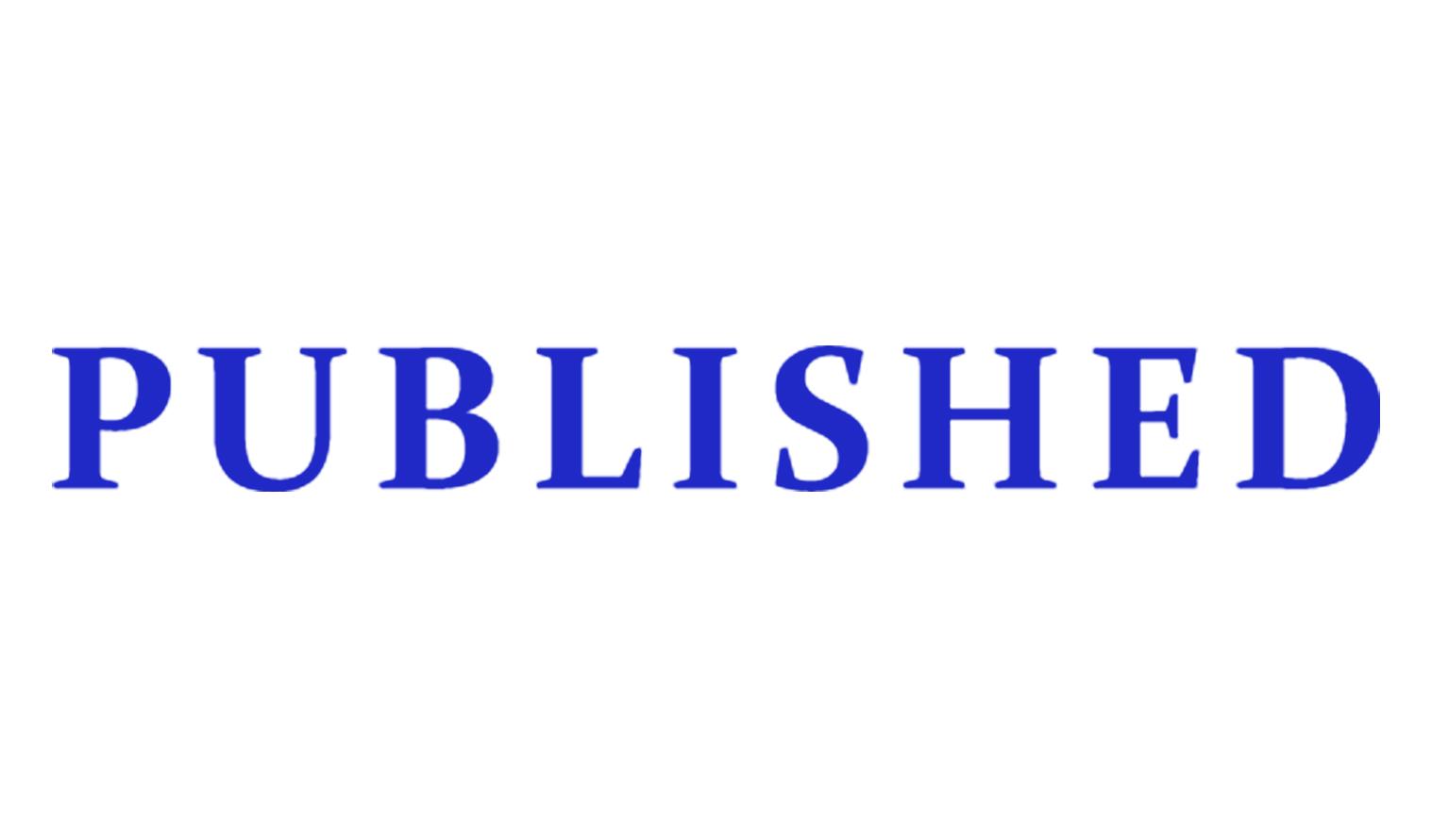 

Printtoo Опублікований самодрукований гумовий штамп Попередньо нанесений чорнилом офісний штамп – Канцтовари для домашнього офісу, чорний – 42 x 9 синій
