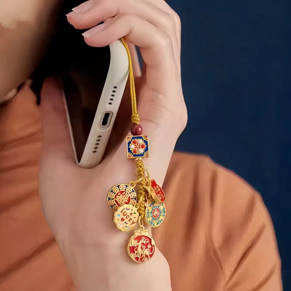 Rope Hangings Pendant Key Chains Phone Lanyard Car Keyring Fashion Chinese Style Keychain  Unisex