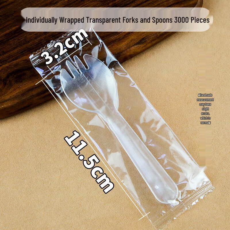 

Yu Duo Individually Wrapped Clear Disposable Plastic Forks