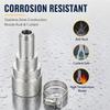 Stainless Steel Coolant Hose Splice 3/4 To 5/8 Inch Reducer Fitting for Heater Core Hose Repair and Service Use In Vehicle Upkeep Tasks