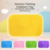New Silicone Sensory Activity Board Double Sided Screen-Free Silicone Fidget Safe Silicone Calm Down Travel