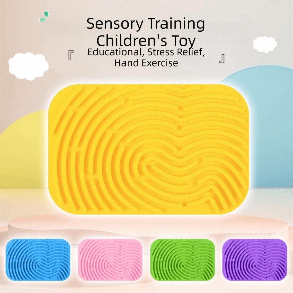 New Silicone Sensory Activity Board Double Sided Screen-Free Silicone Fidget Safe Silicone Calm Down Travel