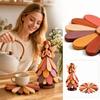 Flower Shaped Foldable Heat Trivet for Kitchen Countertop and Dining Table