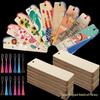 Wooden Bookmark Tags: DIY Doodling, Rectangular Labels, Craft Wood Pieces & Pendants.