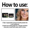 Tooth cleaning powder for removing yellow stains and plaque, freshening breath, and cleaning teeth