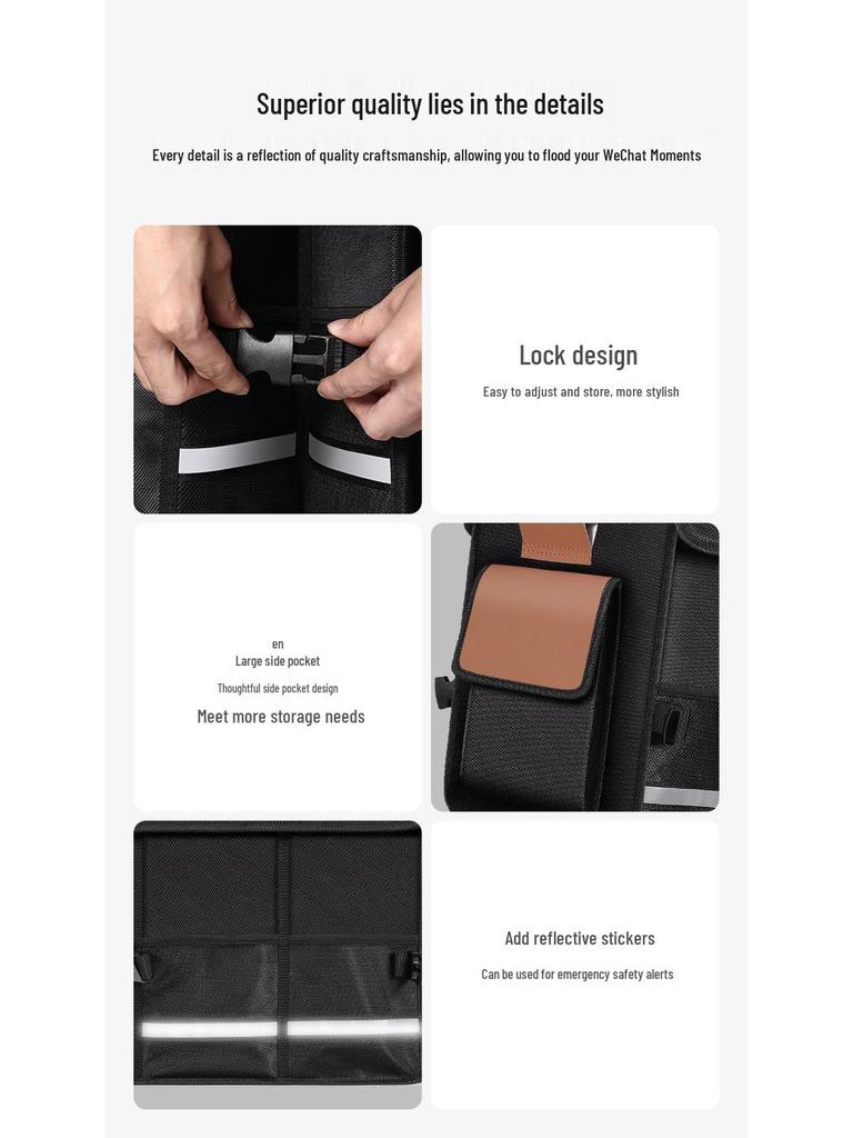 Foldable Waterproof Car Trunk Organizer: Multifunctional Vehicle Storage Box