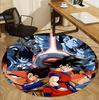 DRAGON BALL Desenli Yuvarlak Halı, İç/Dış Mekan Paspası, Piknik, Oyun Odası, Yatak Odası, Ofis, Oturma Odası, Ev Dekorasyonu Halısı, Doğum Günü Hediyesi