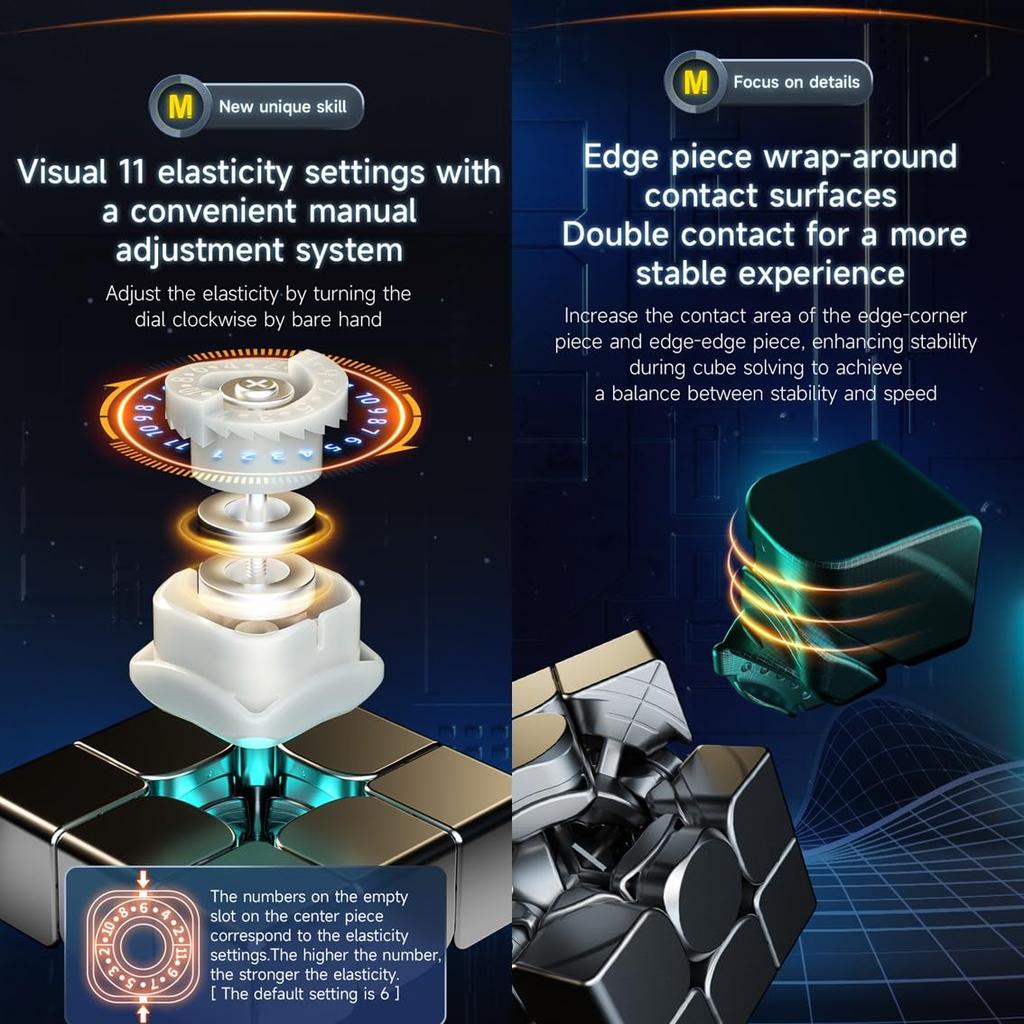 Kancharo QY M Pro Maglev [Pouch IncludedAuthentic] Magnetic Competition Cube (Stickerless, 3x3 Maglev)