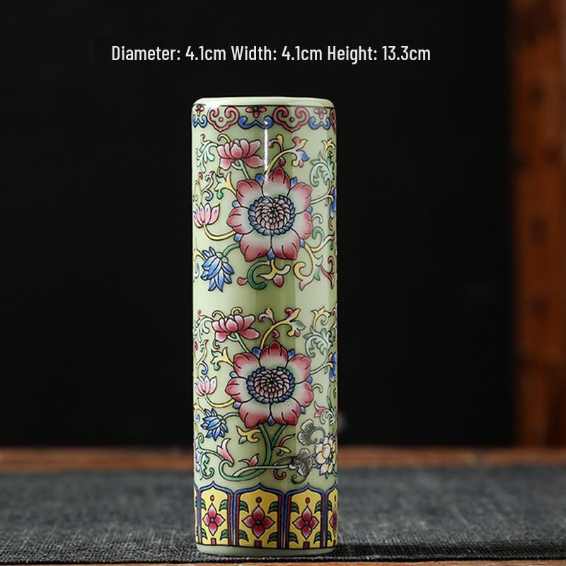 Antique Blue and White Chinese Porcelain Vase - European & American Handicraft for Flower Arrangements