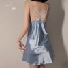 Women's Butterfly Padded Backless Cami Sleep Dress with Robe Lounge Set
