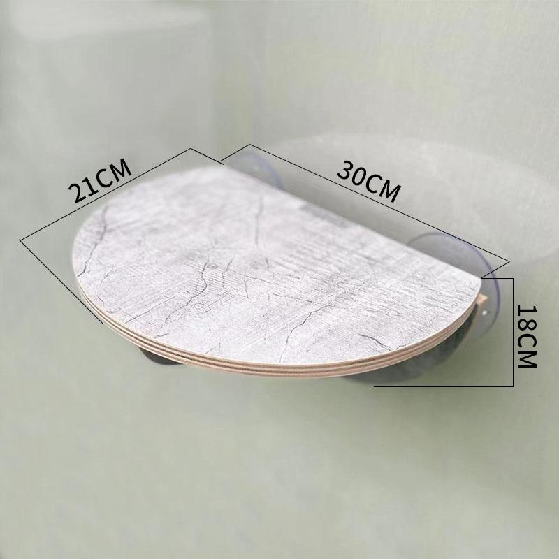 

Woodiness Cat Climbing Frame Scratching Platform Sky Wall Suction Glass Capsule Punch Free Clear Cat Nest Hammock Pet Supplies