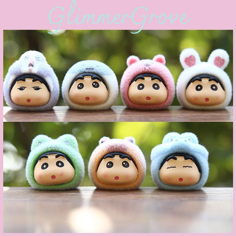 Crayon Shinchan Mini Resin Plush Figure For Desk Decor And Car Accessories Special Characters Included