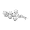 Silver Brooch with Natural Pearls (2168157)