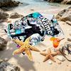 Custom Name Personalized Jujutsu Kaisen Print Beach Towel, for Trip Camping Beach Party Home Decor, Birthday Gift for Family & Friends