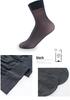 Langsha Women's Mid-Calf Ultra-Thin Black Silk Stockings - Transparent, Core-Spun Short Socks for Summer