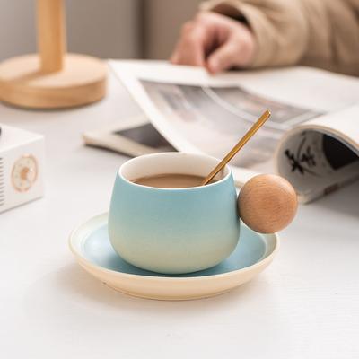 High-end Coffee Cup Set, High-end Afternoon Tea, Latte Flower Cup, Women's Exquisite High-value Light Luxury Couple Cup, Breakfast Cup