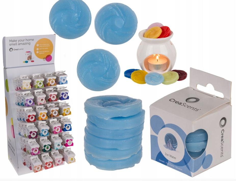Pastilhas de cera perfumadas para lareiras, 6 discos: Água com Gelo