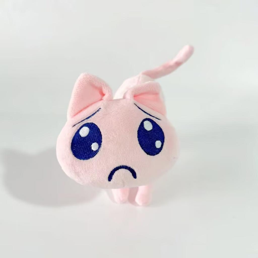 Super Carino P Gatto! BAMBOLA PELUCHE RAGAZZA BISOGNOSA SOVRADOSAGGIO Angelo Super Carino Salsa Giapponese Carina Bambola Pioggia Rosa Peluche Giocattolo Regali per Fan NATALE
