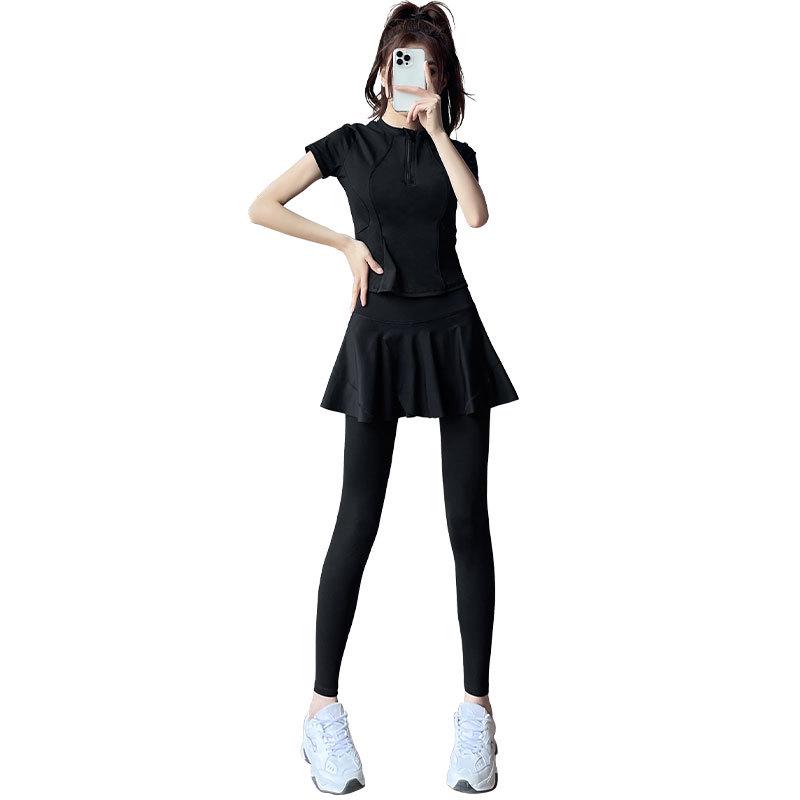 Women's Summer 2024 High-End Sportswear Set: Climbing, Running, Badminton, Yoga Skirt & Pants