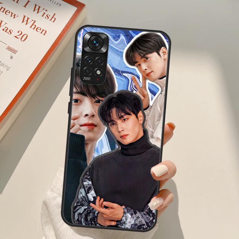 Cha Eun Woo Korean Actor Singer Case For Xiaomi Redmi Note 10 8 9 11 Pro 8T 9S 10S 11S Redmi 10C 9C 9A 9T K50 K40 Gaming