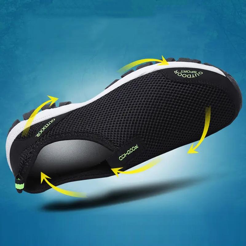 Men Hiking Shoes Outdoor Sneakers for Man Flat Sport Casual Shoes Non-slip Cilmbing Trainers