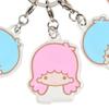 Sanrio Little Twin Stars 4-teiliger Acryl-Schlüsselanhänger ( Gesicht ) Japan NEU