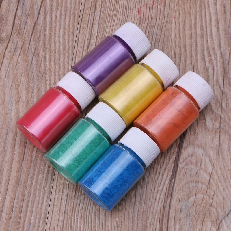 Glimmerpulver Pigment für Nagelglitzer Kosmetikharz mit Perlmutt-Glanz für DIY Seifenherstellung DIY Bastelarbeiten