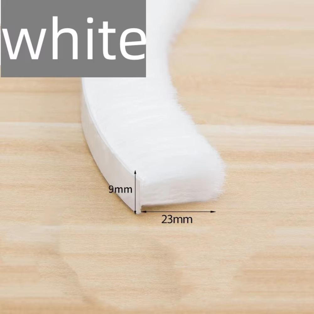 Biało-szary wiatroodporny pasek szczotkowy 10 metrów uszczelka pogodowa dźwiękoszczelna pyłoszczelna