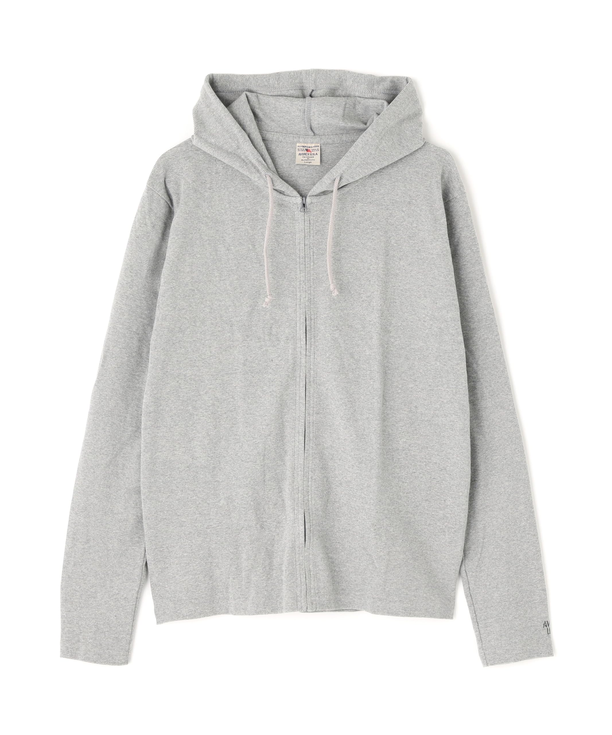 AVIREX DAILY FULLZIP RIB PARKA 6153641 L grey