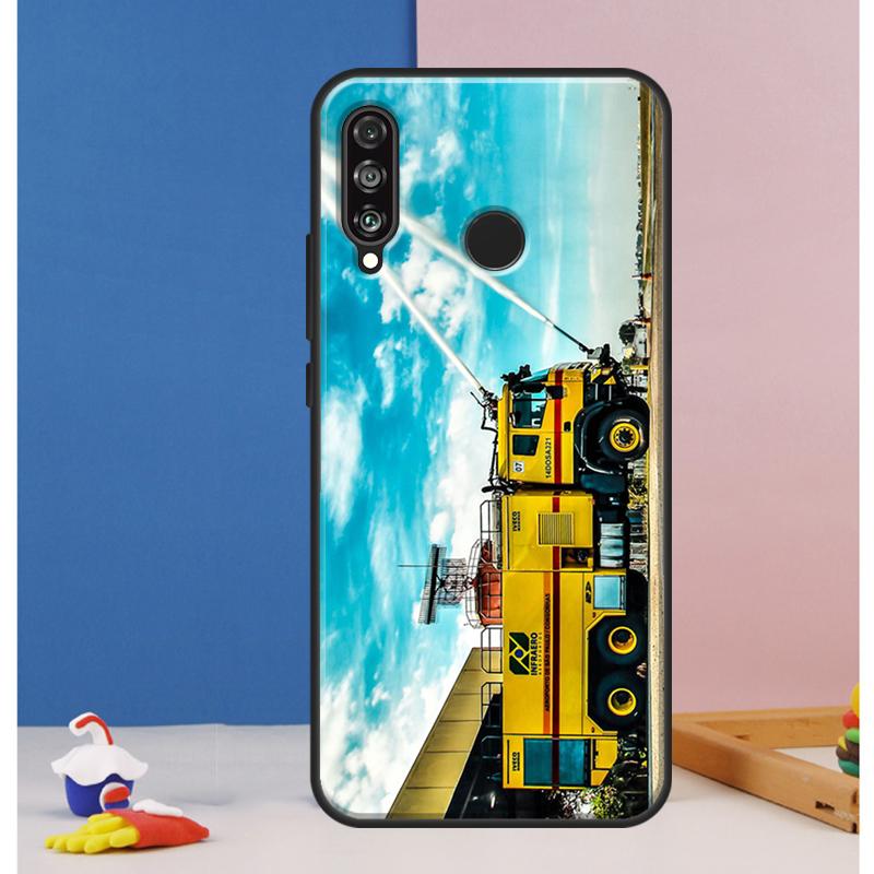 Fire Truck Case For Huawei Nova 12s 7i 8i 11i 12i 9 10 SE Y73 Y90 Y70 Y72 Y61 Y91 P30 P40 Lite P60 Pro