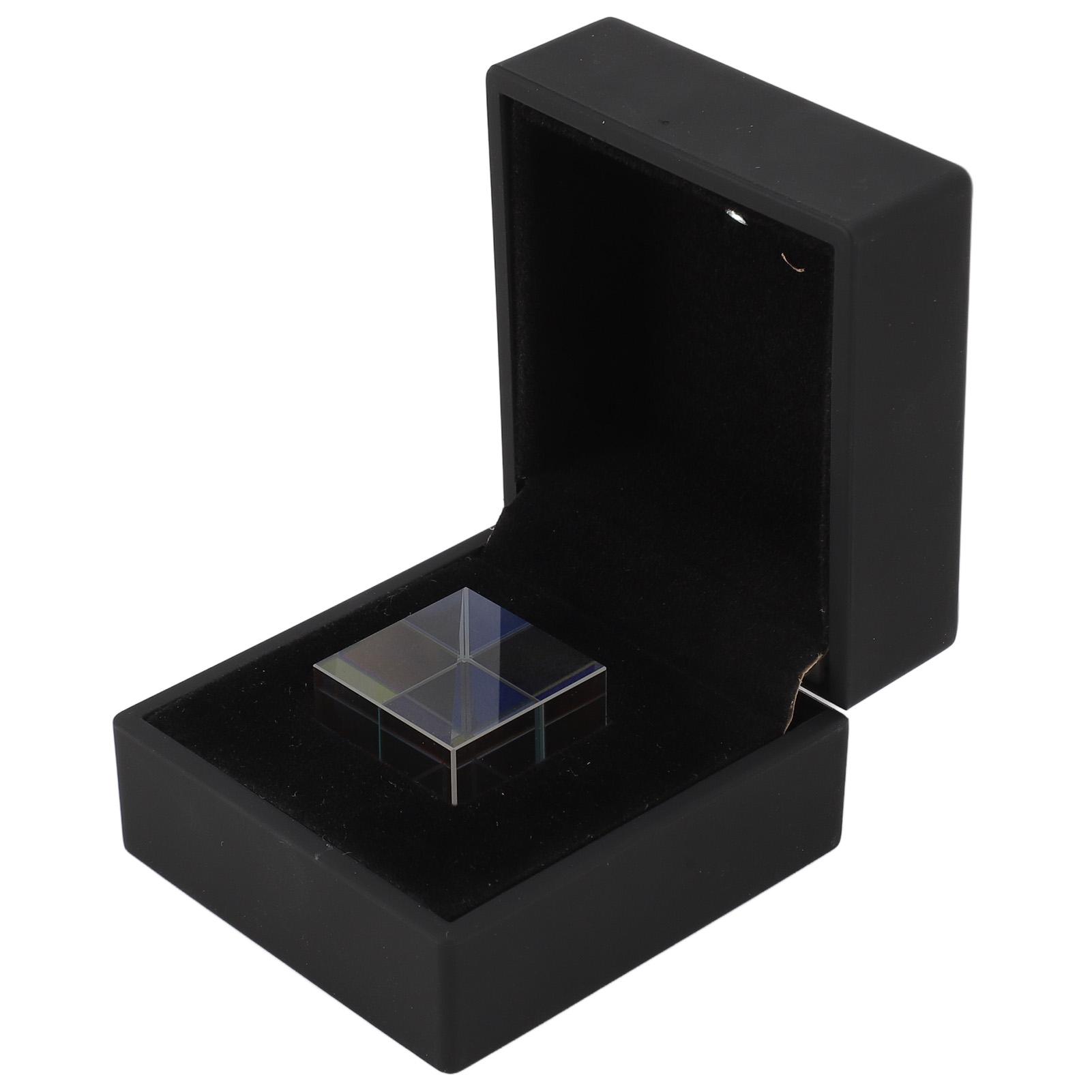 

Призма Куб K9 Оптичне скло Кольорова дисперсійна призма для фотографічних реквізитів Настільна прикраса 25 мм