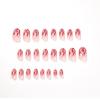 Nail patch red flame glitter wearable manicure white love wearing manicure advanced nails