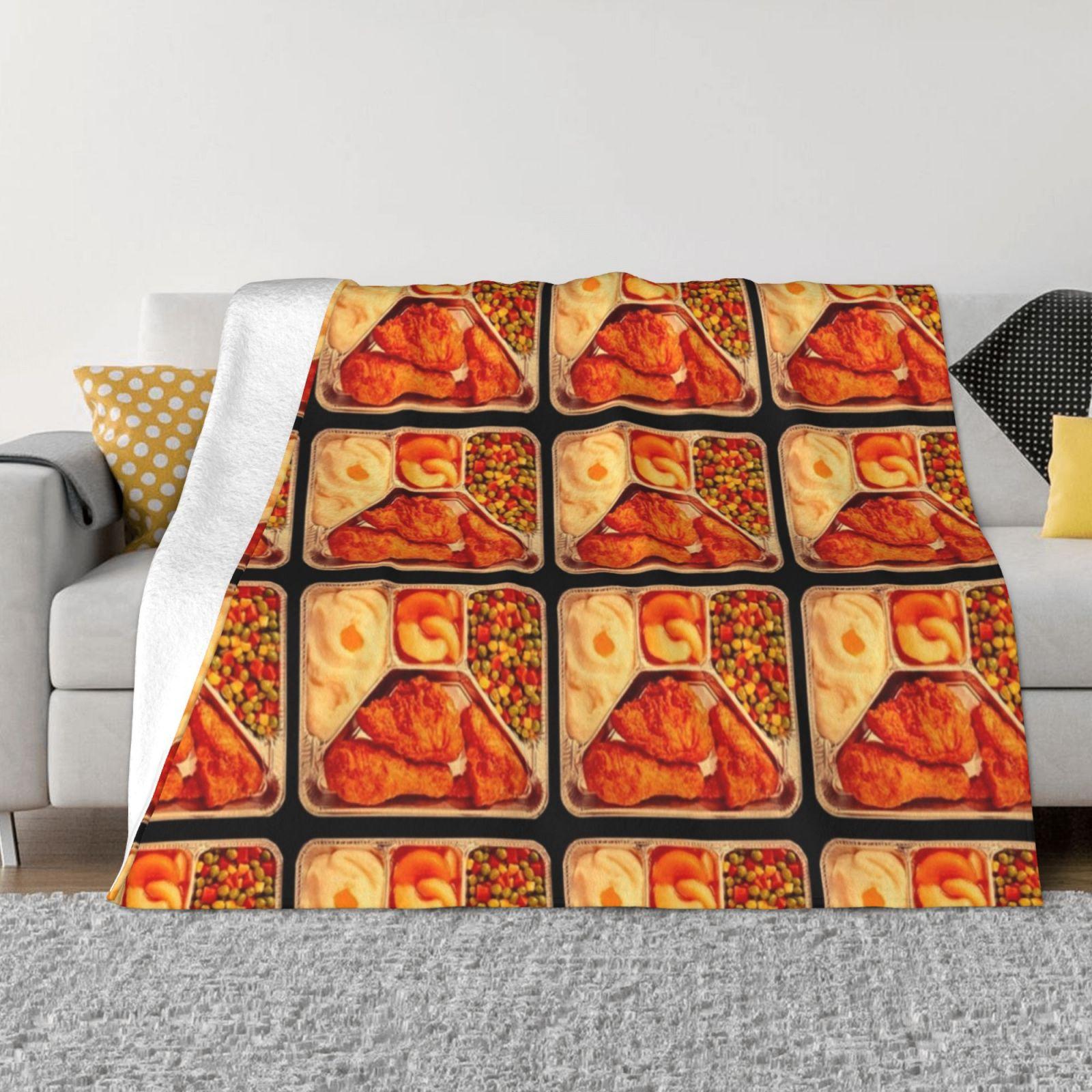 

Retro Tv Dinner Soft Warm Light Thin Blanket Tv Dinner Mid Century Modern Retro Food Foodie Pop Culture Vintage 30x40in
