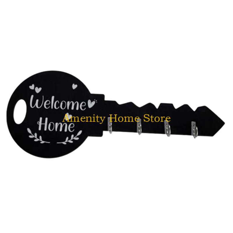 F26C Wooden Wall Hook Bohemians Styles for Easy Organization and Home Accessories Storage Easy Mount