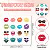 8Pcs PVC Waterproof Static Stickers Lip 200x200mm