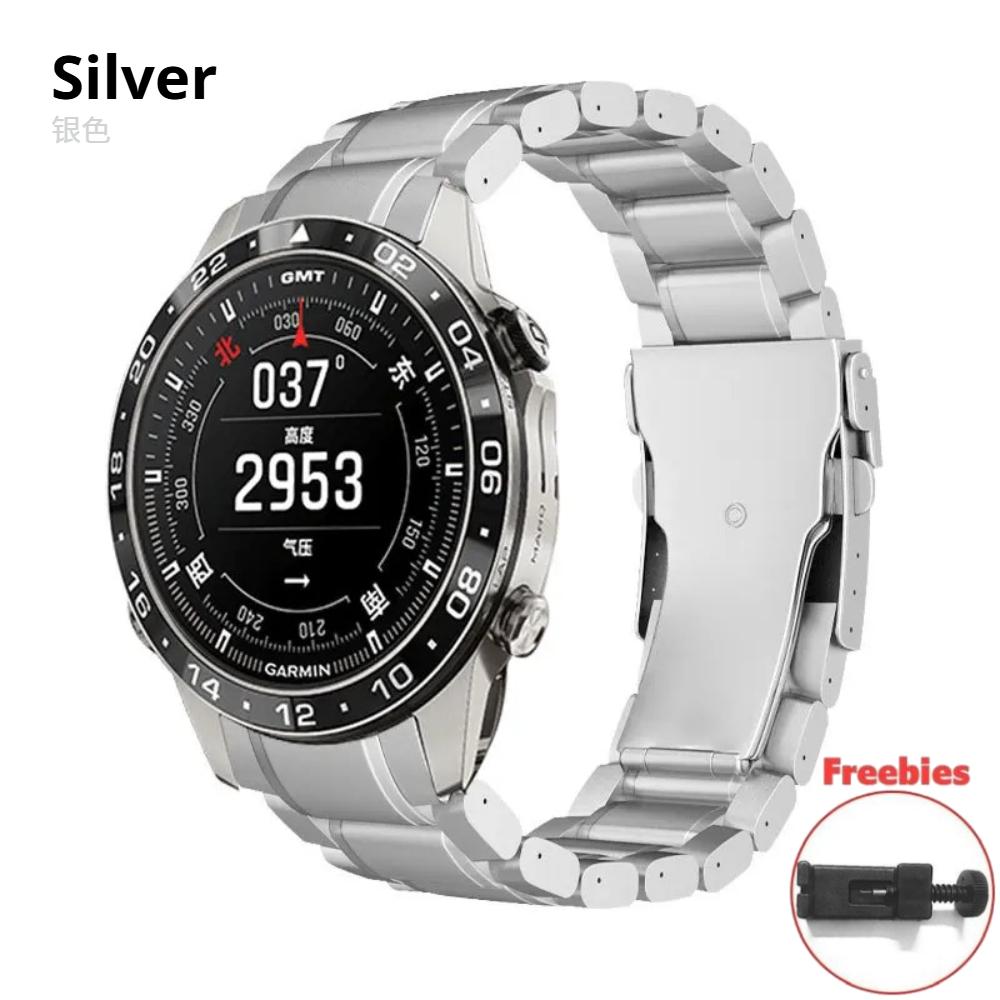 

Титановый ремешок для часов серии Garmin MARQ, ремешок Aviator 22 мм, браслет для Quatix 8 / Fenix 7, адаптер с быстрой фиксацией, наручный ремешок Garmin Fenix 7 22mm серебряный