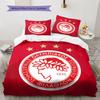 Olympiacos F.C Juego de Ropa de Cama Colcha Funda de Colcha Funda de Almohada Decoración del Hogar Regalo de Cumpleaños (1 * funda nórdica + 2 * fundas de almohada, sin núcleo)