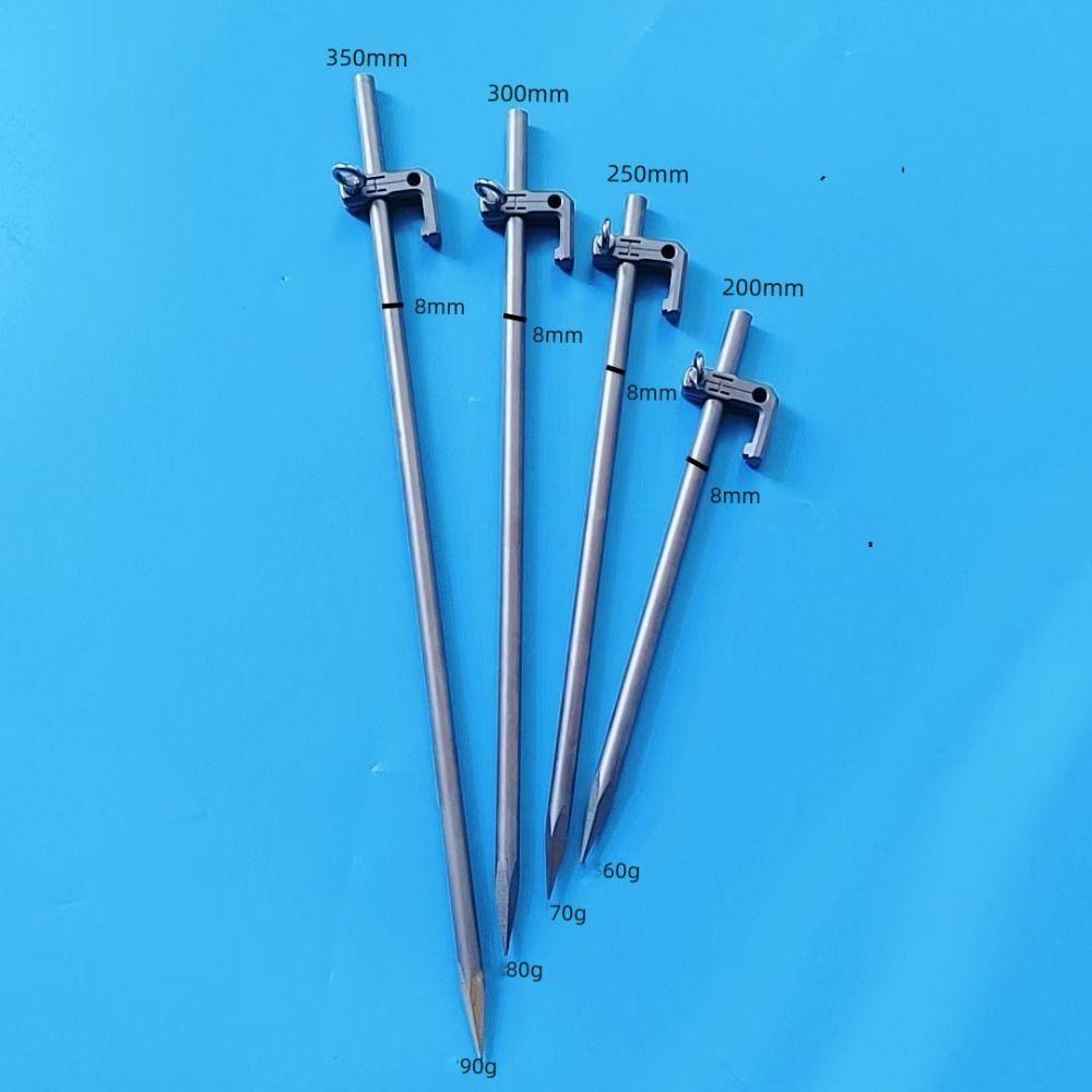 Lightweight 360° Rotatable Pegs 25/30/35cm Tent Titanium Nails  Camping Hiking Accessories