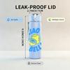 1PC Ciao Bella Lemon Fruit Print 750ml Color Plastic Sports Water Bottle Leakproof Flip Straw Lid Suitable for Sports Office Home Use