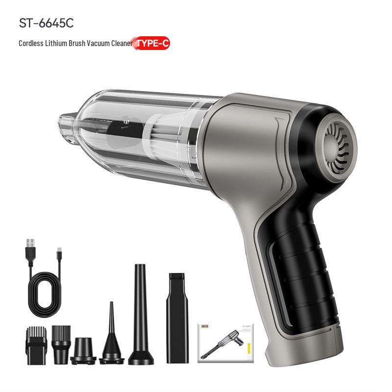 High-Power Brushless Car Vacuum: Three-Speed Handheld Blower and Suction for Home and Vehicle Use