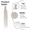 Extensii Sintetice Lungi Drepte Dreadlock Moi False Pentru Femei Cosplay Petrecere