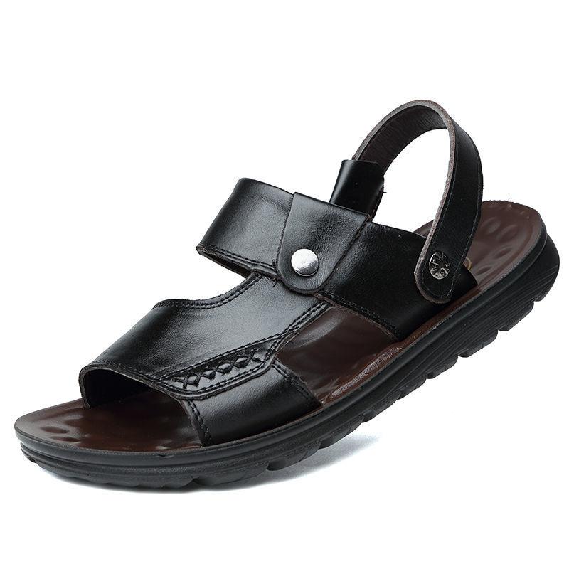 New Men's Anti-slip Breathable Sandals In Summer Wear Sandals To Drive Middle-aged and Elderly Dad Shoes