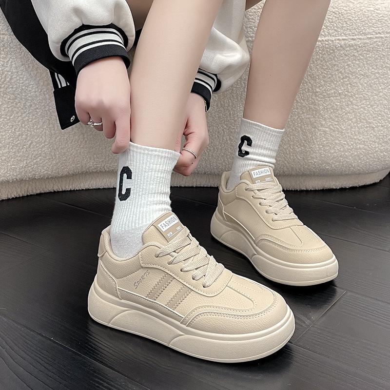 Spring new women's shoes student casual board shoes versatile ins platform single shoes women