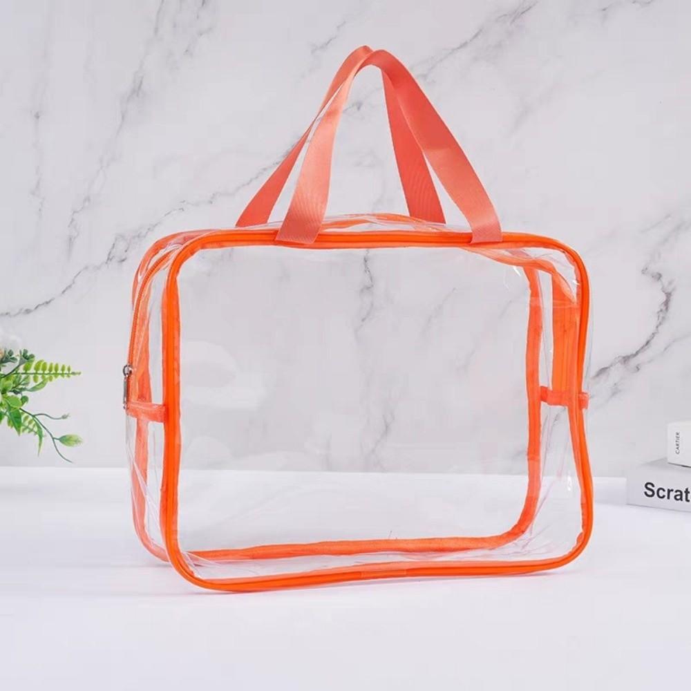 Transparent Makeup Bag Large Capacity Cosmetic Bag Clear Handbag  Suitable For Men Women