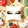 Sexy Women Eyelash Cushion Cover Soft Short Plush DoubleSided Printing Home Decor Machine Washable Pillow Case Gift