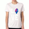 Love Ice Cream Unisex Baumwoll-T-Shirt, Premium-Baumwolle mit Grafikdruck, Langlebig, Lässige Mode, Mit Einem Entzückenden Eiswaffel-Design Und Dem Wo