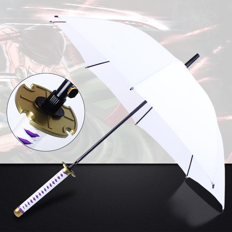 Anime Samurai Schwert Schirm - Kreativer Sonnenschirm mit langem Griff