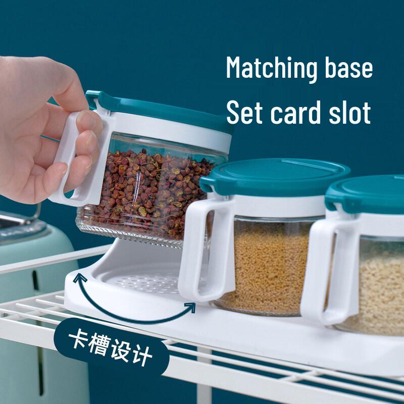CHAHUA Multi-Compartment Glass Seasoning Box