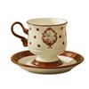 Ceramic Coffee Cup French Cute Rabbit Mug High Beauty Makeup for Home Afternoon Tea Cups Small Edition Cup Plate Set Drinkware